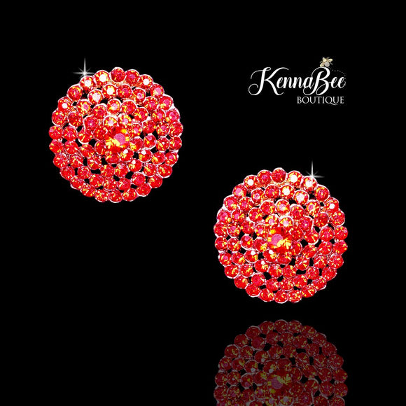 Red Large Studs
