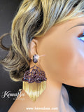 Amethyst/Plum Catherine with Gold Fringe