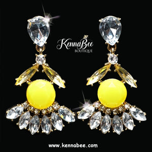 Neon Yellow Earrings