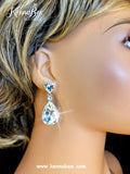 Crystal Drops with Triangle Pin