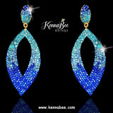 Aqua/Light Sapphire/Sapphire Ombre Marquis