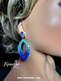 Aqua/Light Sapphire/Sapphire Ombre Marquis