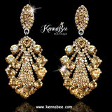 Light Colorado Topaz Geo Earrings with Large Stones