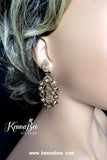 Light Colorado Topaz Geo Earrings with Large Stones