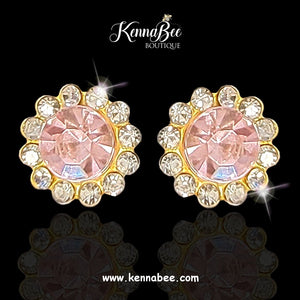 Light Rose Magnet Studs