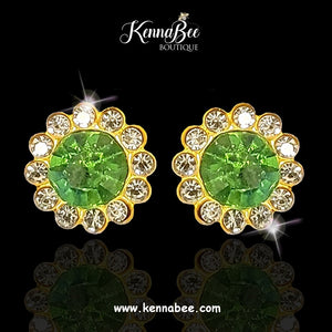 Peridot Magnet Studs