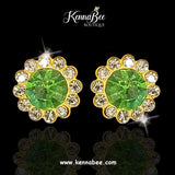 Peridot Magnet Studs