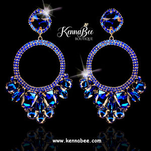 Sapphire Large Circle Drops