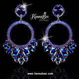 Sapphire Large Circle Drops