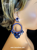 Sapphire Large Circle Drops