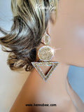 Light Colorado Topaz with AB Outline Circle Triangles