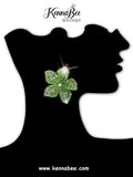 For DAWN - Lime Green Rhinestone Lightweight Flowers