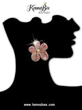 For DAWN - Pink Rhinestone Lightweight Flowers