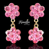Light Pink Double Flower Dangles