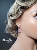 Light Pink Double Flower Dangles