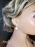 Crown with Opal Dangling Heart