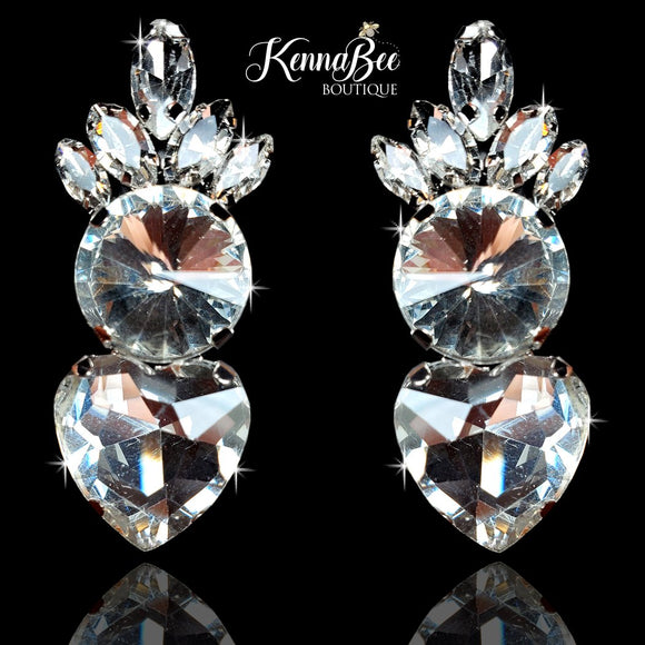 Large Crystal Double Drop Spikes