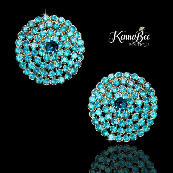 Aqua Large Studs