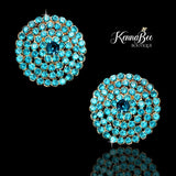 Aqua Large Studs