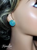 Aqua Large Studs