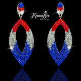 Red, White, Blue Ombre Marquis