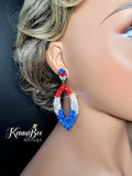 Red, White, Blue Ombre Marquis