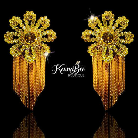 Yellow Flower with Fringe