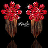 Red Flower with Fringe