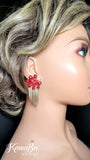 Red Flower with Fringe