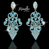 Aqua Danielle Diamonds with Silver Metal