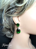 CLIP-ON Emerald KK Large Drops