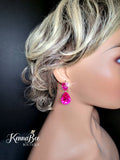 CLIP-ON Fuchsia KK Large Drops