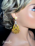 Citrine Topaz Half Wheels