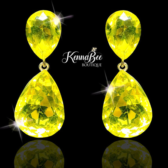 CLIP-ON Yellow KK Large Drops