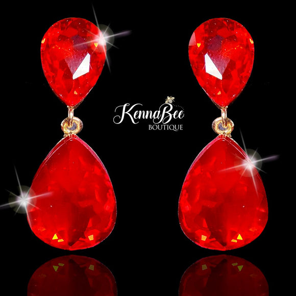 CLIP-ON Red KK Large Drops