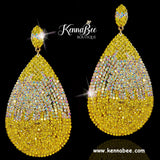 Citrine/AB/Citrine Ombre Extra Large Drops