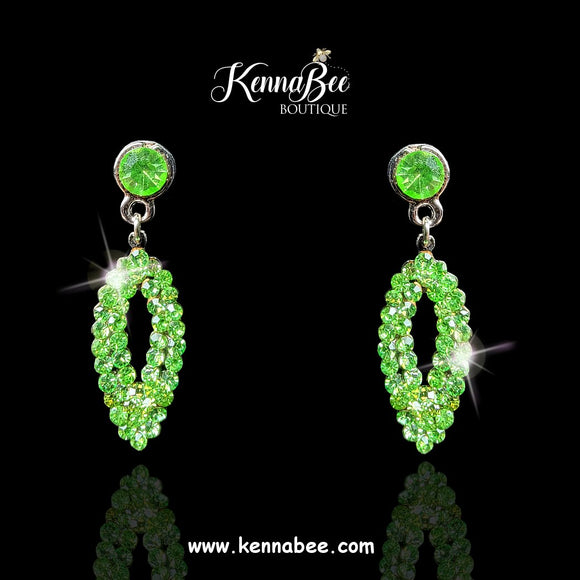 Peridot Baby Marquis - Silver Metal