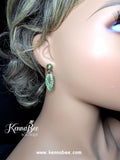 Peridot Baby Marquis - Silver Metal