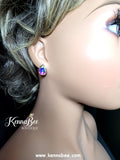 AB Tear Drops with Hidden Halo Stones