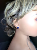 Sapphire Swarovski Studs