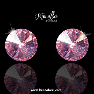 Light Pink Swarovski Studs
