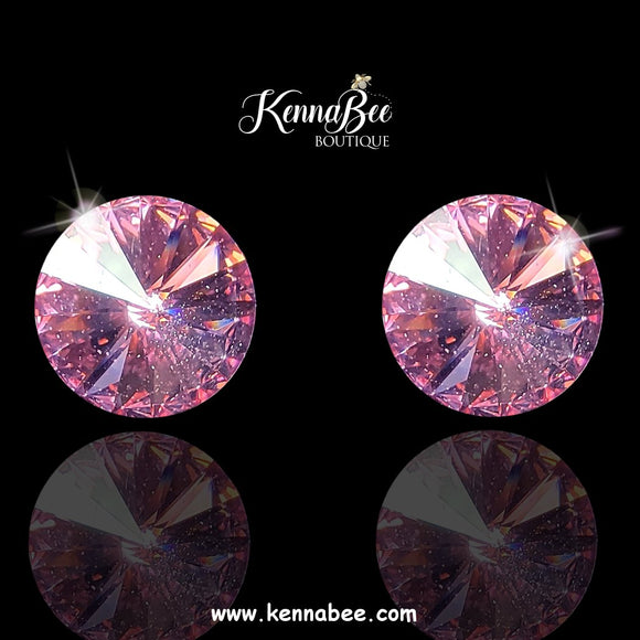 Light Pink Swarovski Studs