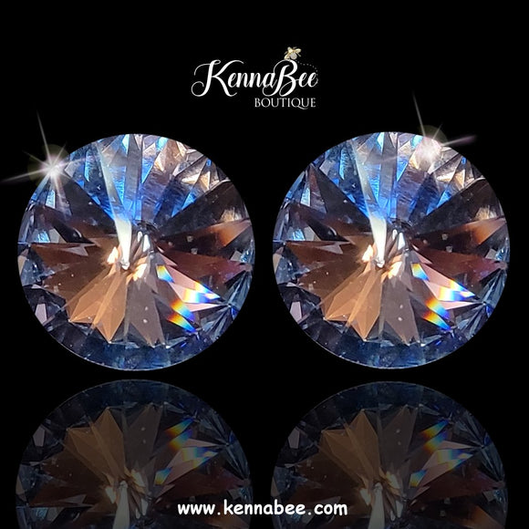 Light Blue Swarovski Studs