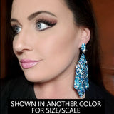 Red 5-Bar Earrings