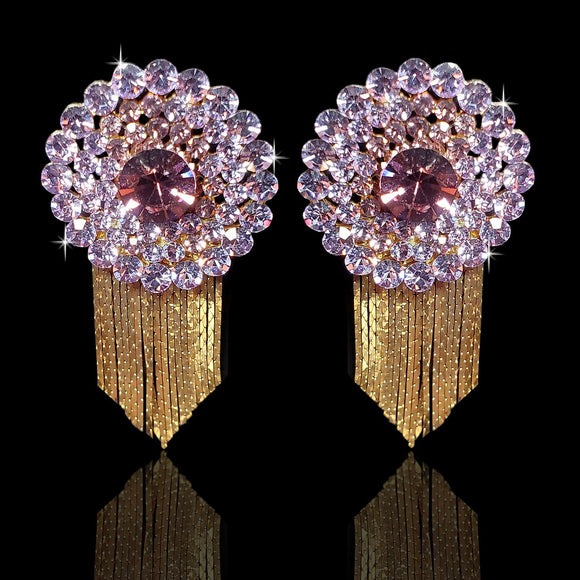 Amethyst Circles with Fringe