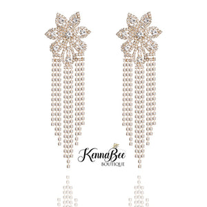 Silver Stars with Rhinestone Fringe