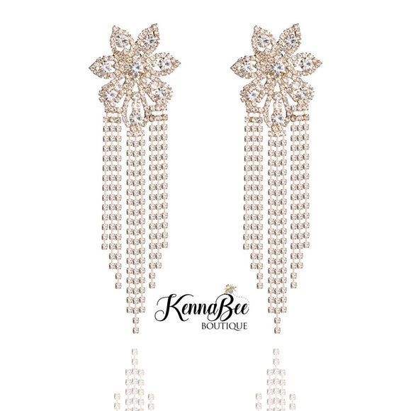 Silver Stars with Rhinestone Fringe