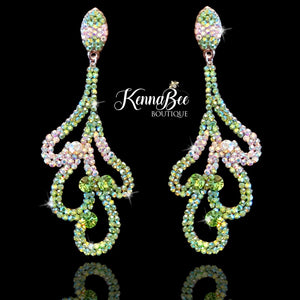 Peridot AB Ombre Swirlies
